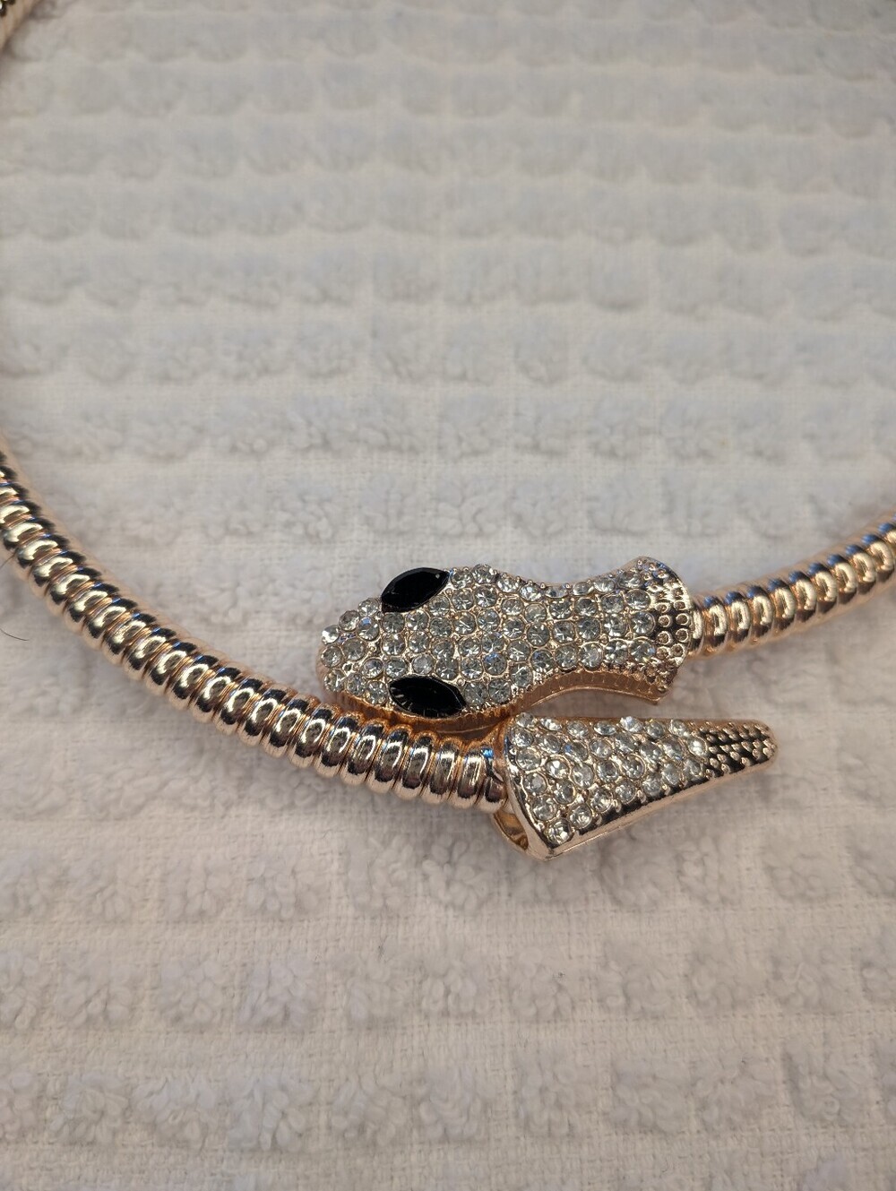 Silver Choker Snake Necklace NWOT - Picture 2 of 9